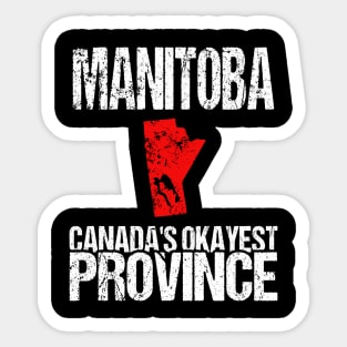 Manitoba Canada's Okayest Province MB Sticker